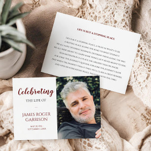 RedCelebração Escura do Cartão de Oração de Vida c