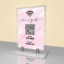 Rede Wifi | Código QR | Cartão de Mesa Seja Nosso