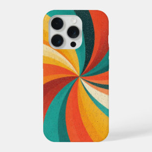 Redemoinho de Cores Retrô – Fundo Abstrato Vintage