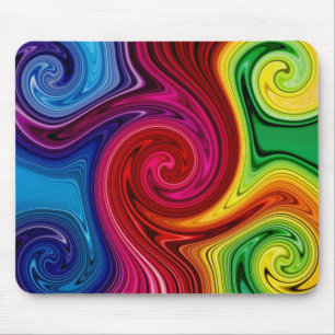 Redemoinho Mousepad do espectro alinhado da cor