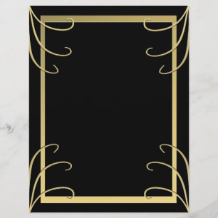 Redemoinho preto e Dourado elegante
