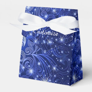 Redemoinhos celestiais do azul & caixa do favor da