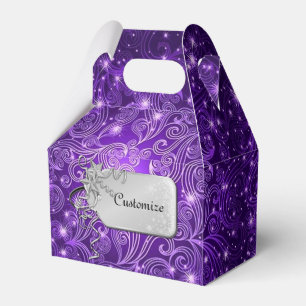 Redemoinhos celestiais do roxo & caixa do favor do