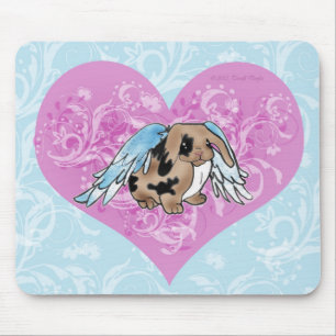Redemoinhos de Mousepad w/Heart do coelho do Lop