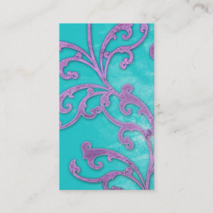 Redemoinhos elegantes Pur do Verdigris do cartão