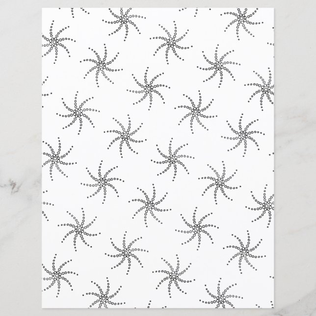 Redemoinhos em espiral, pontos brancos delineados  (Frente)