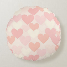 Redonda Almofada de Amor Personalizada – Coração Romântico