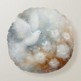 Redonda Almofada de Arremesso de Pombas de Casamento