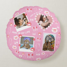 Almofada de Gato Personalizada com Fotos do Rosto 