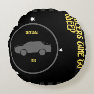 Redonda almofada para amantes de carros