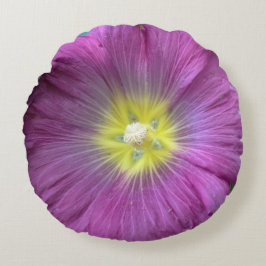 Redonda Almofada rosa com escova de poliéster redondo