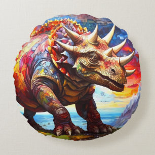 Redonda Conjunto de travesseiros de almofada de dinossauro