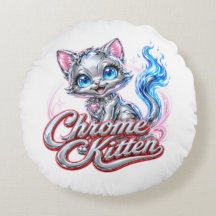 GATINHO CROMADO almofada de algodão