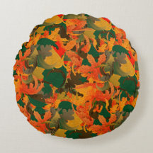 Padrão de Folhas Caindo para Almofada de Cobertor
