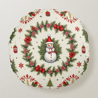Redonda Uma almofada de Natal