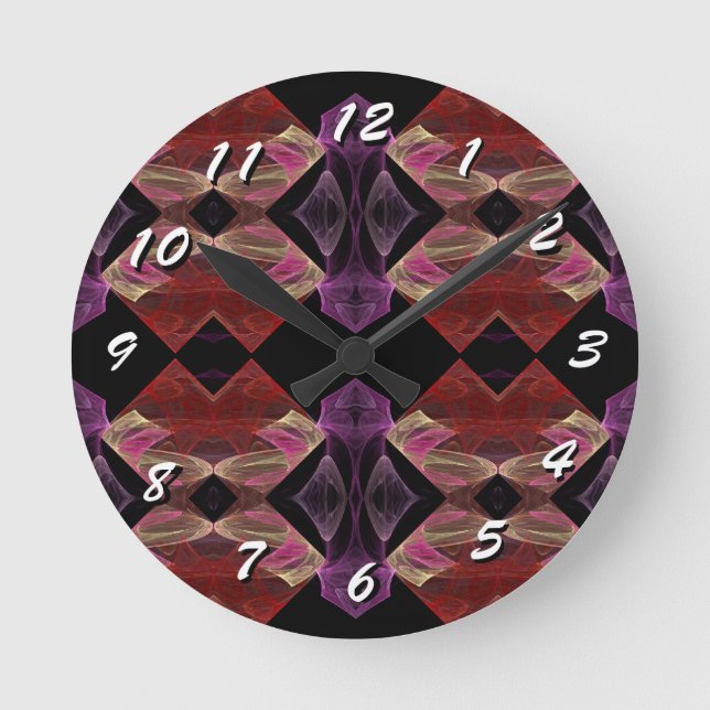 Redondo 12 Opções de Número para Escolher - Relógio de Art (Frente)