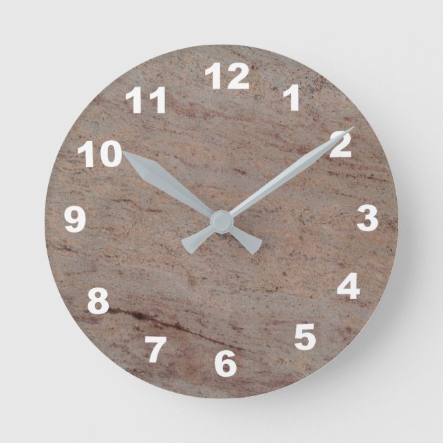 Redondo 12 opções de números a escolher - relógio de bolha (Frente)