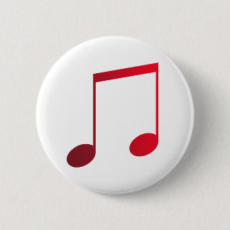 Redondo 5.08cm Bóton (Brooch) Dupla Colcheia Vermelha