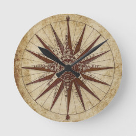 Redondo Antiguamente relógio design branco e preto