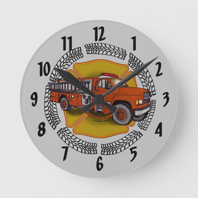 Redondo Como eu faço o relógio do Bombeiro (Frente)