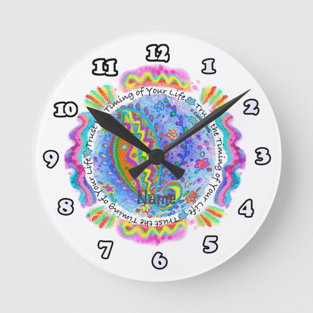 Redondo Confiar no relógio de tempo (Frente)