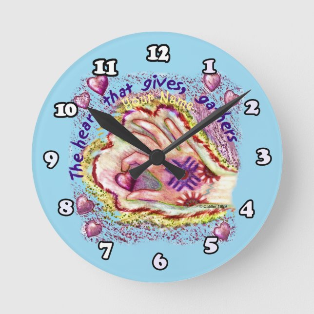 Redondo Coração Dá Relógio (Frente)