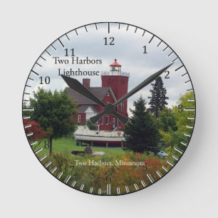 Redondo Dois arbustos - Farol e relógio de barco