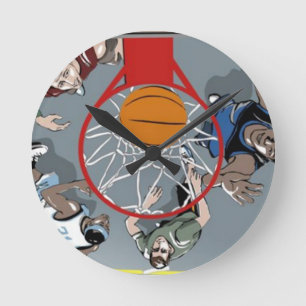 Redondo Estão jogando relógio de basquete