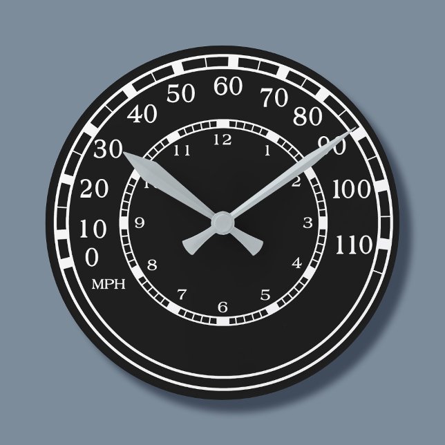 Redondo Figuras Relógio Clássico de Garagem do Contador Re (Fun speedo clock for your man cave)