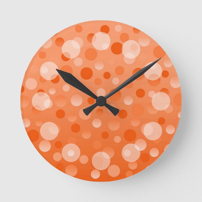 Redondo Laranja Fizz, relógio "Bolhas" (Frente)