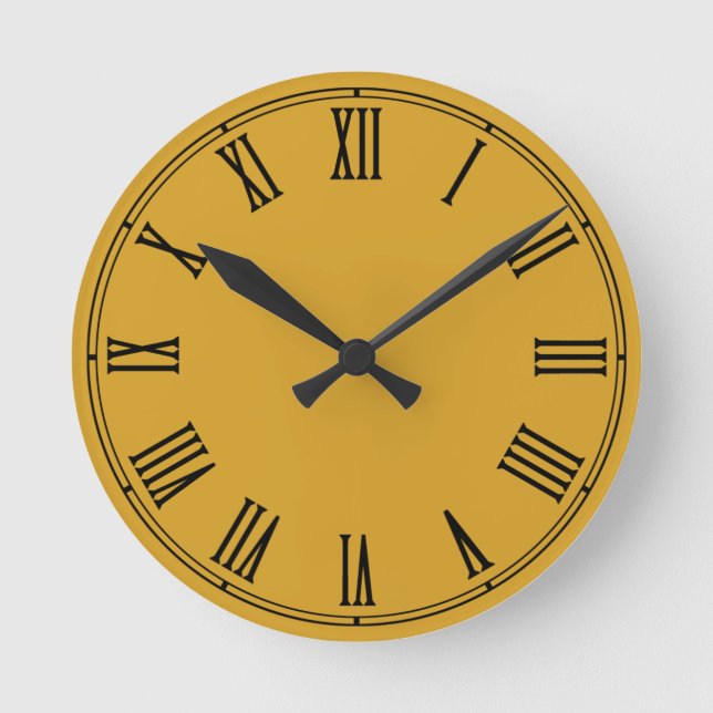 Redondo Modelo De Relógio Retroativo, Personalizado - Crie (Frente)