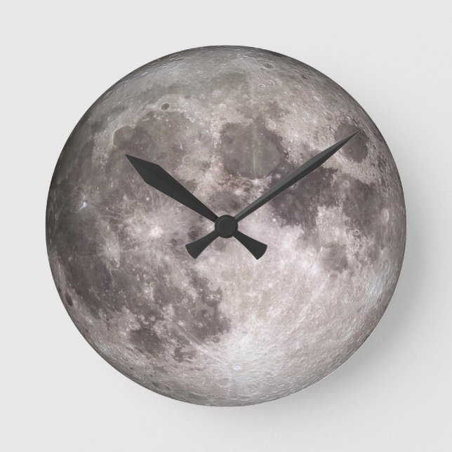 Redondo O Relógio da Parede da Lua (Frente)