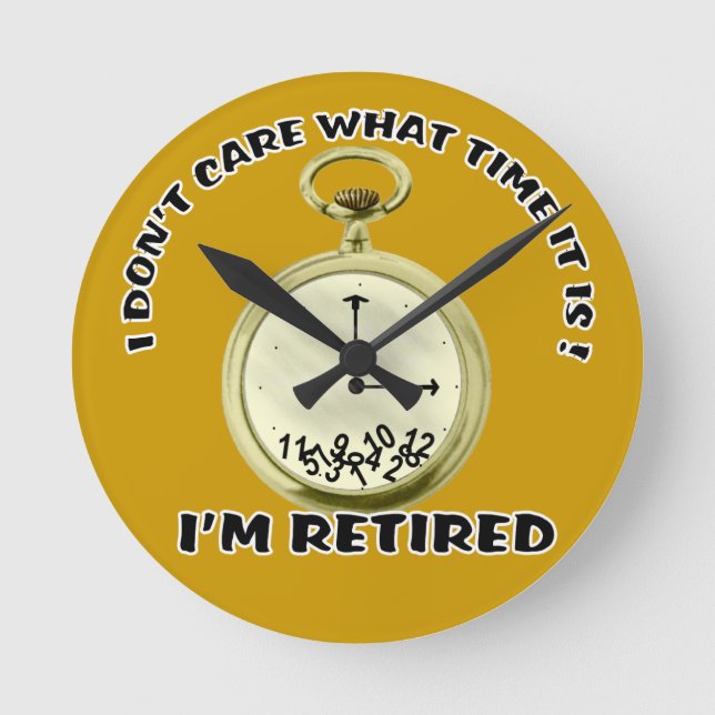 Redondo Pulso de disparo de parede aposentado do relógio (Frente)