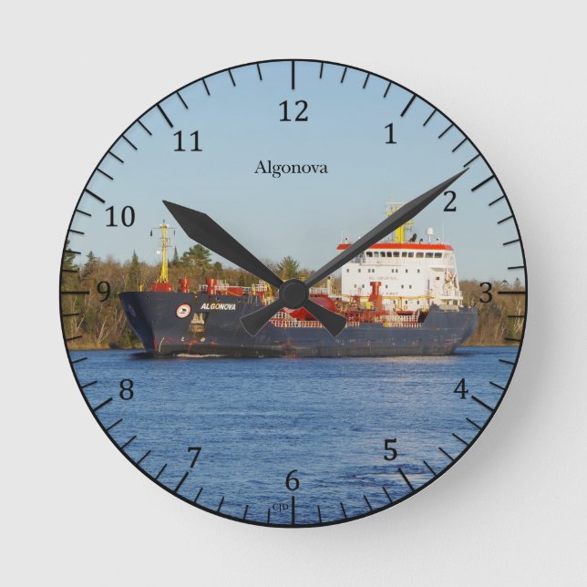 Redondo relógio Algonova (Frente)