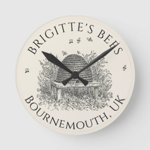 Redondo Relógio Apiary Business Beekeeper (Ivory Skep)