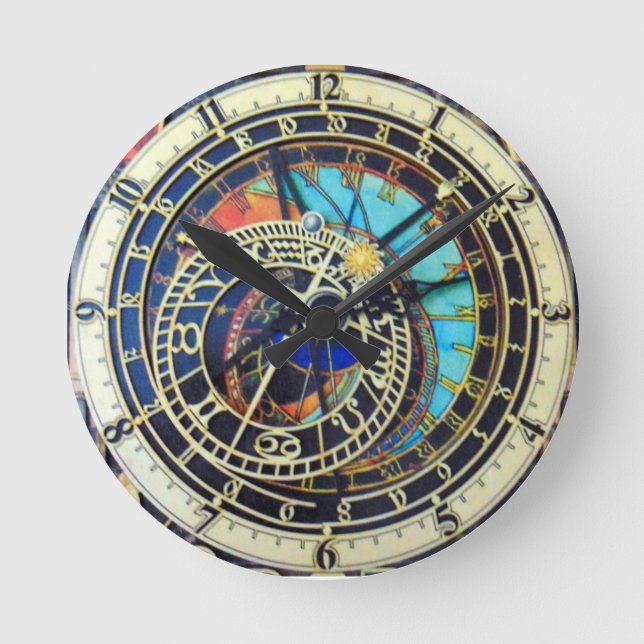 Redondo Relógio Astronômico de Praha Praga (Frente)