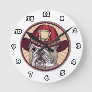 Redondo Relógio bombeiro Bulldog