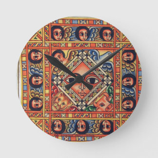 Redondo Relógio bonito da arte