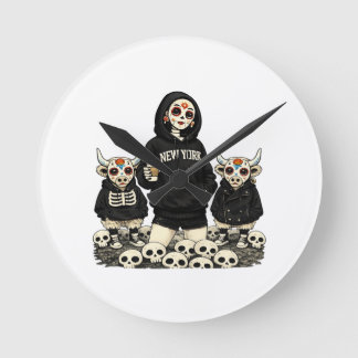 Redondo Relógio Calavera & Coo