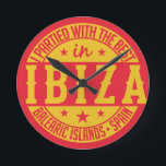Redondo relógio da Espanha IBIZA<br><div class="desc">Veja na minha loja mais itens com este design.</div>