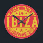 Redondo relógio da Espanha IBIZA<br><div class="desc">Veja na minha loja mais itens com este design.</div>