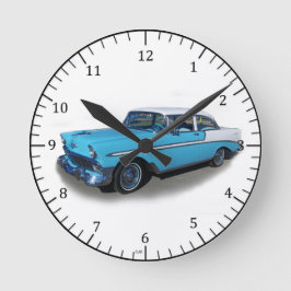 Redondo Relógio de ar azul Bel 1956