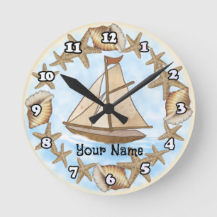 Redondo Relógio de barco Mariner antigo