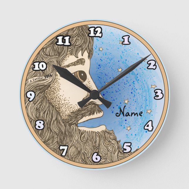 Redondo Relógio de cicloops (Frente)