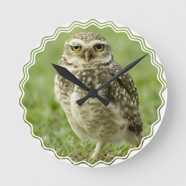 Redondo Relógio de Coroa de Alerta (Frente)