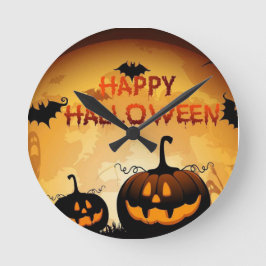 Redondo Relógio de Halloween