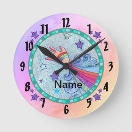 Redondo Relógio de Mão Voadora