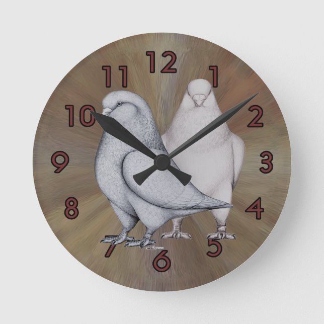 Redondo Relógio de Mondains Francês (Frente)