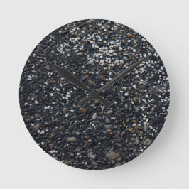 Redondo Relógio de paredes asfaltadas