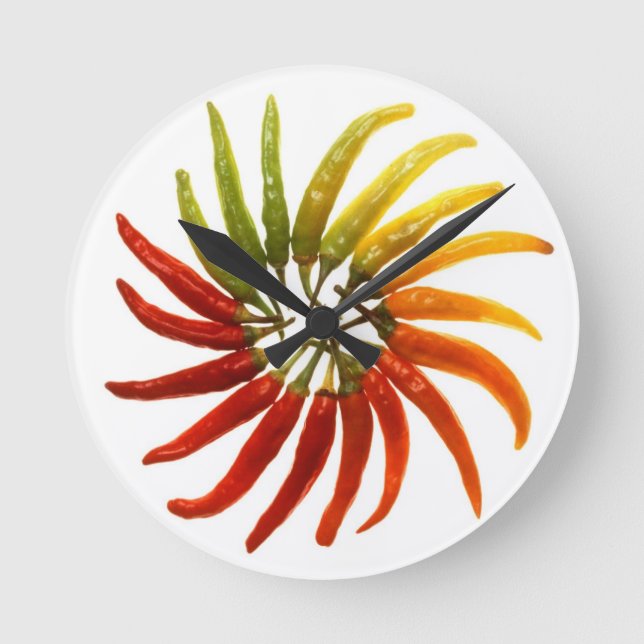 Redondo Relógio de Pepper Chili (Frente)